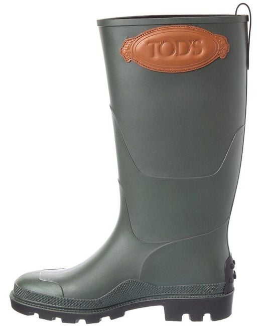 Tod's Gray Rubber Boot