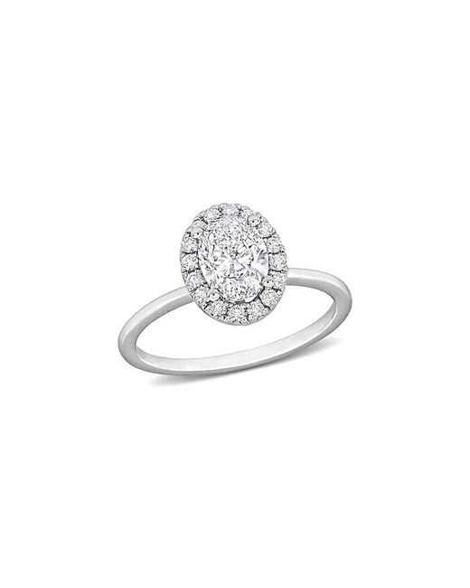 Rina Limor White 14K 1.26 Ct. Tw. Diamond Halo Ring