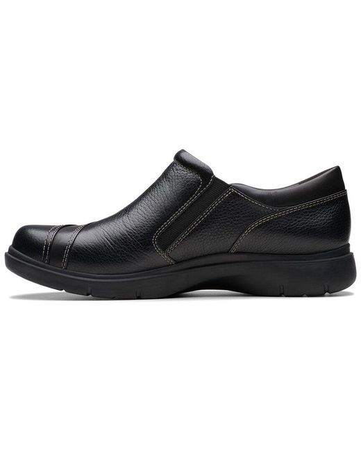 Clarks Black Certina Pure Leather Loafer