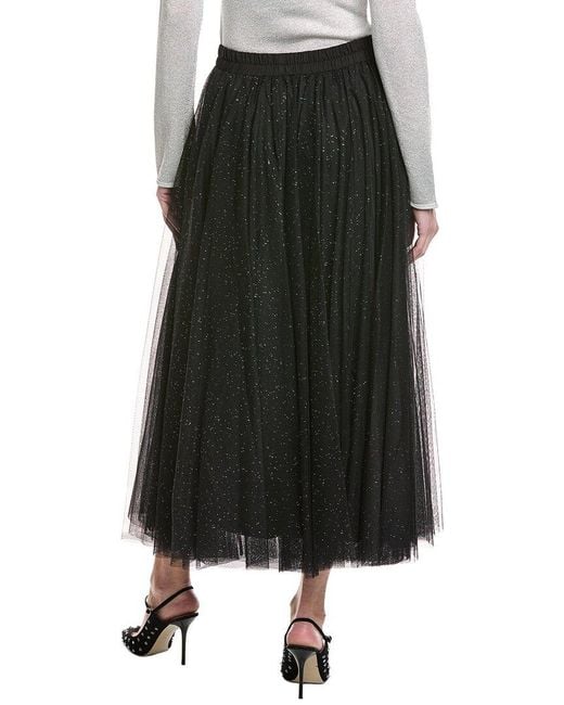 Joseph Ribkoff Black Mesh Skirt
