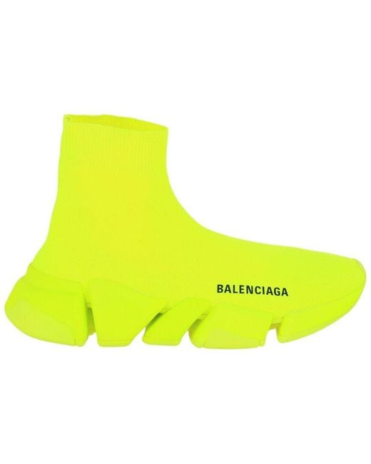 Balenciaga Yellow Speed Knit Sneaker for men