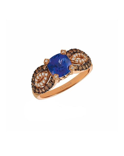 Le Vian Blue Le Vian 14k Strawberry Gold 1.82 Ct. Tw. Diamond & Tanzanite Ring