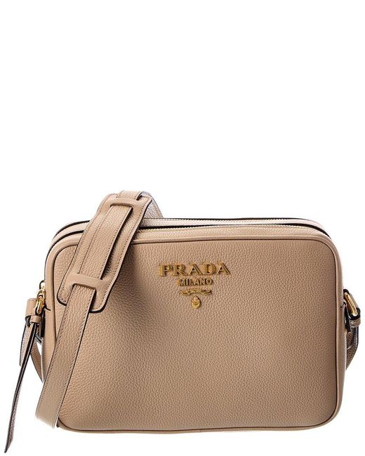 Prada Brown Bandoliera Leather Camera Bag