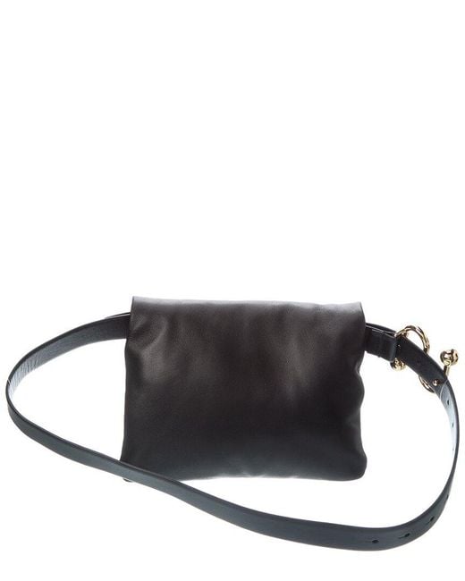 Sportmax Black Estremo Leather Shoulder Bag