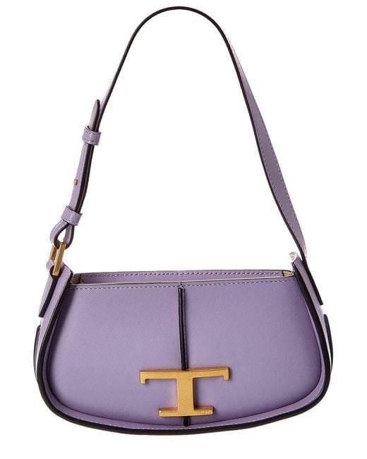 Tod's Purple Leather Crossbody