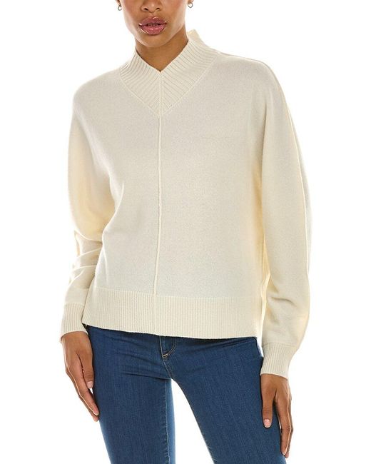 Theory Atlas Cashmere Sweater in White 