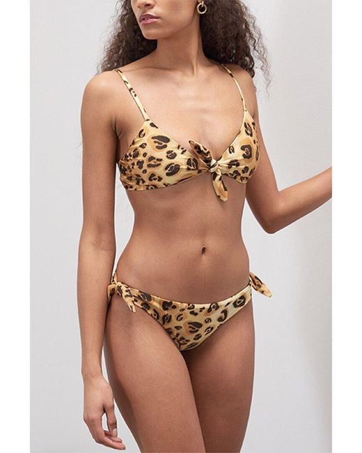 Mara Hoffman Carla Bikini Top in Brown Lyst UK