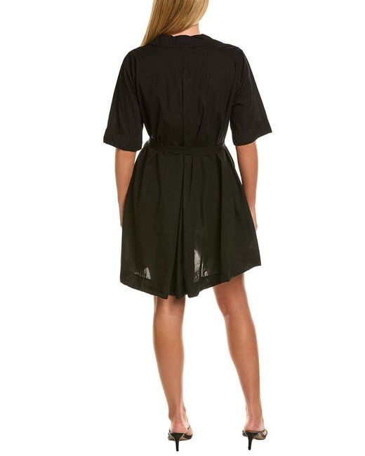 Velvet By Graham & Spencer Black Driana Short Sleeve Mini Dress