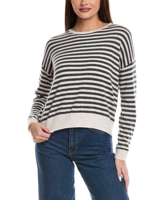 Splendid White Tori Cashmere Sweater