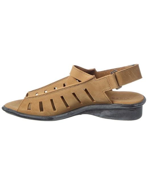 Arche Brown Saocan Leather Sandal