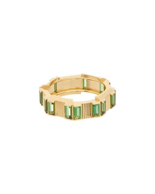 Gucci White 18K Tourmalines Ring