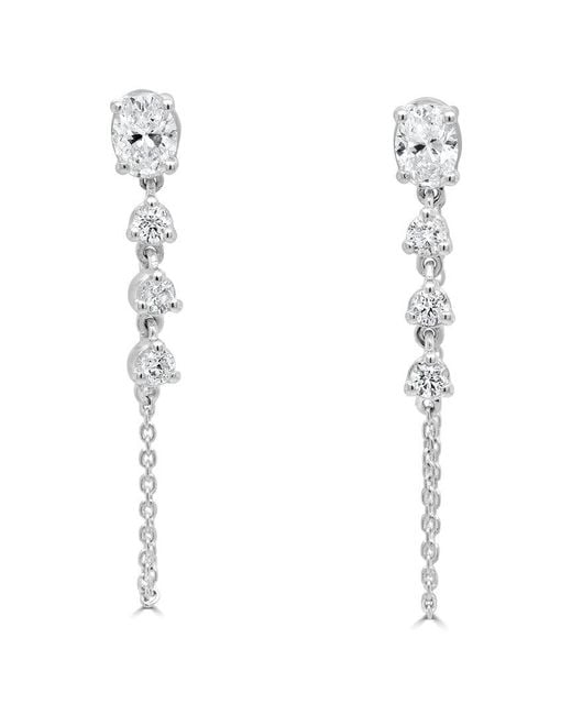 Sabrina Designs White 14K 0.70 Ct. Tw. Diamond Dangle Earrings