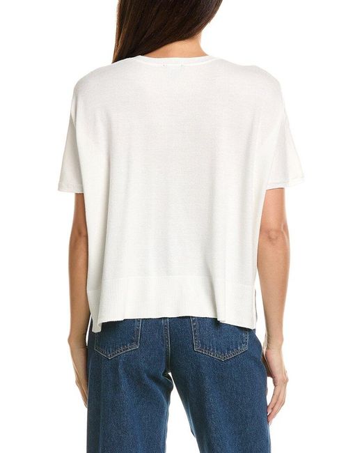 Splendid White Jette Sweater