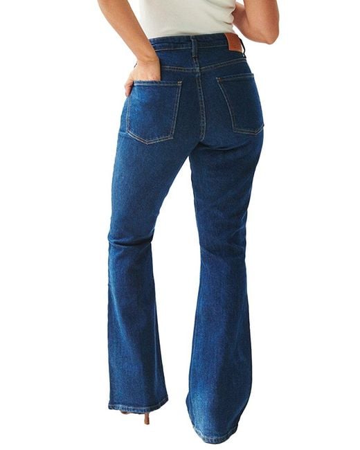 Nelle Atelier Blue Petite The Lea Flare Denim