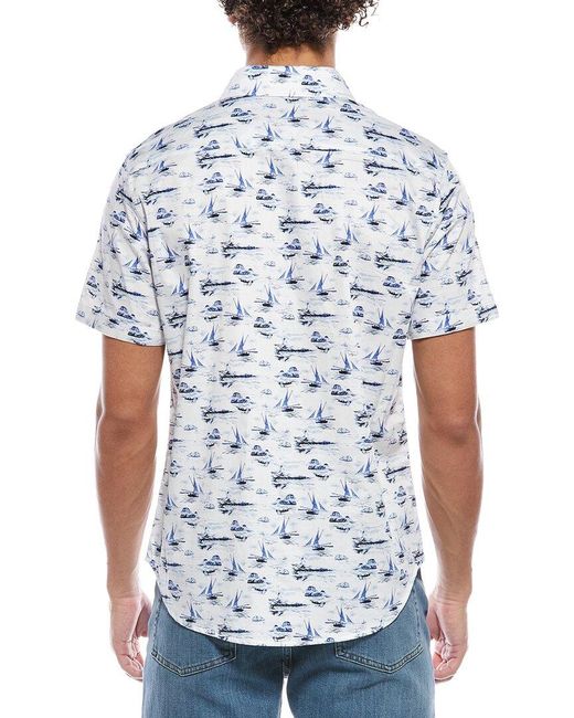 Robert Graham Blue Alboran Woven Shirt for men