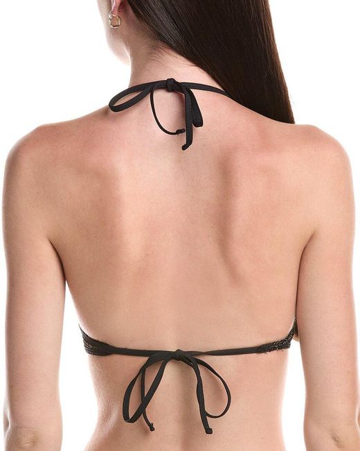 Becca Black Network Halter Top