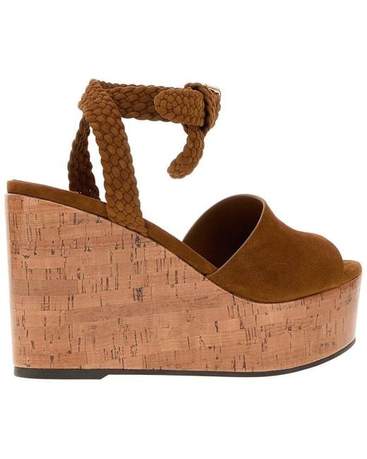 Gucci Brown Jimmy Choo Jori 100 Suede Pump