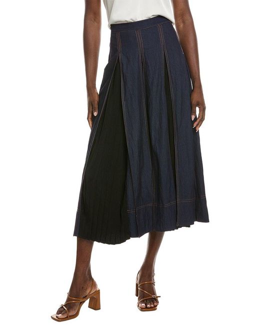 Gracia Black A-Line Skirt