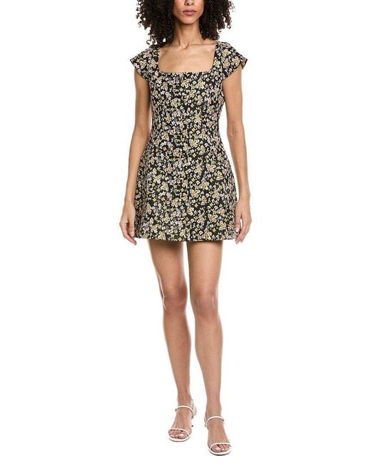 Amanda Uprichard Black Abella Mini Dress