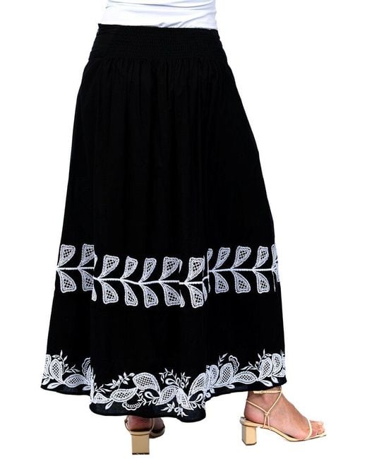 Tolani Black Madonna Midi Skirt