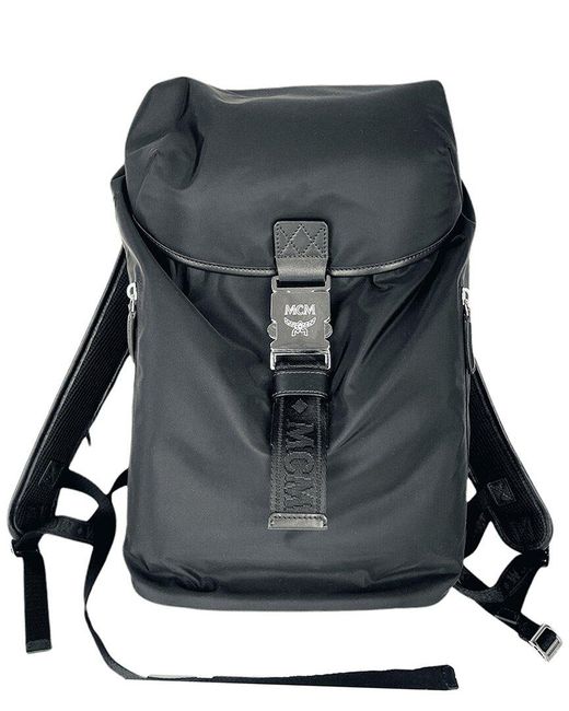 MCM Black Luft Nylon Backpack