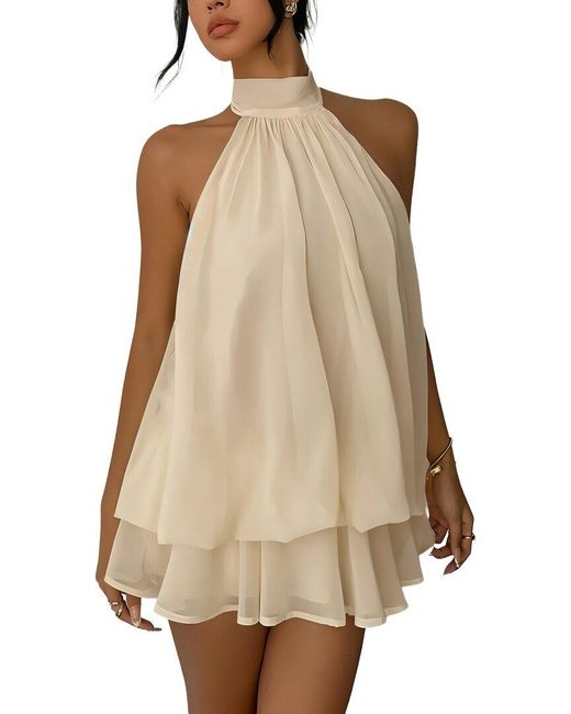 Tedora Natural Mini Dress
