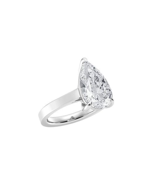 Lab Grown Diamonds White 14K.00 Ct. Tw. Lab-Grown Diamond Solitaire Engagement Ring