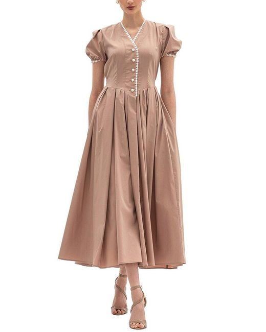 BGL Pink Sleeveless Midi Dress