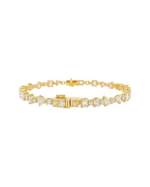 Maitre De Diamant Metallic 14K 5.30 Ct. Tw. Lab-Grown Diamond Mixed-Shape Diamond Tennis Bracelet