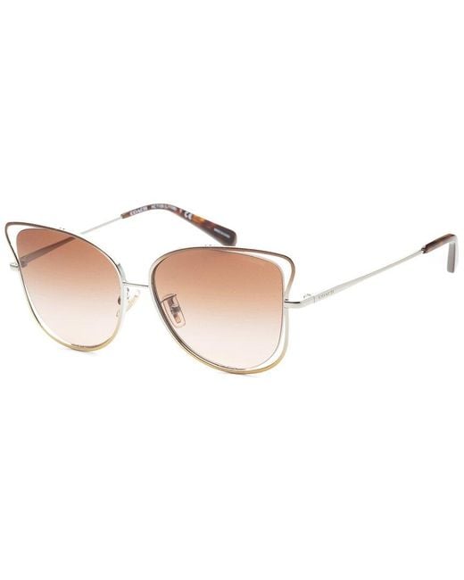COACH White Hc7106 55Mm Sunglasses