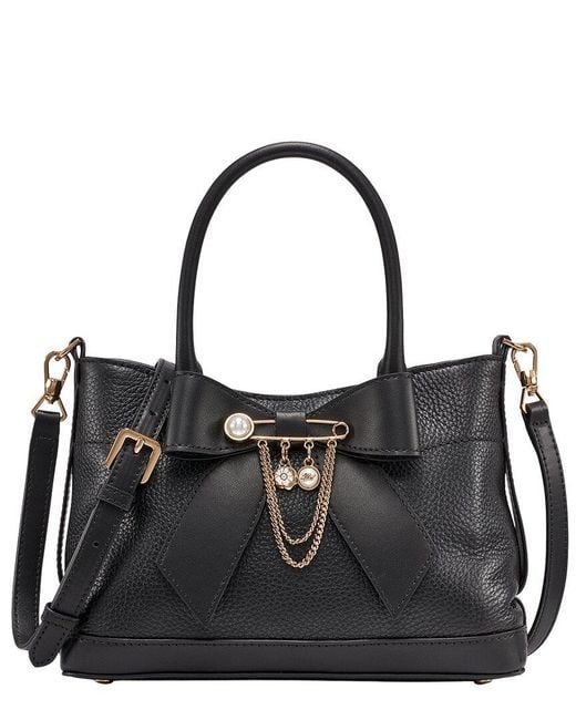 Karl Lagerfeld Black Karl Laggerfeld Gisele Leather Tote