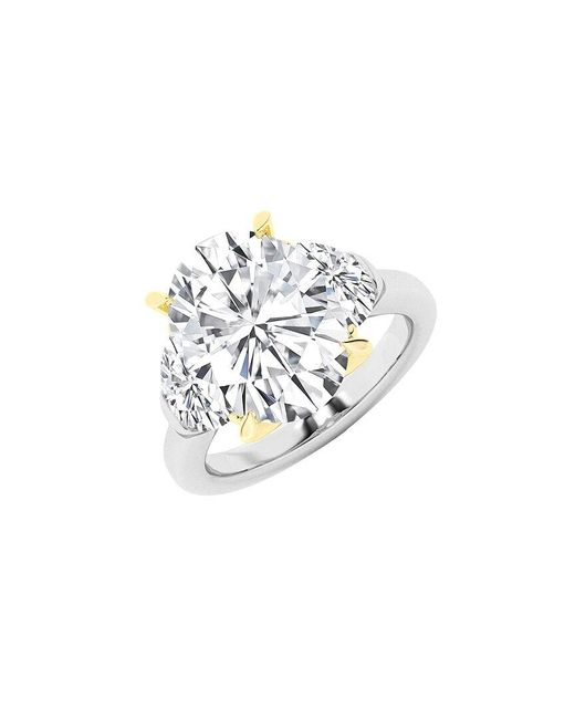 Lab Grown Diamonds White 14K 5.10 Ct. Tw. Lab-Grown Diamond 3 Stone Engagement Ring