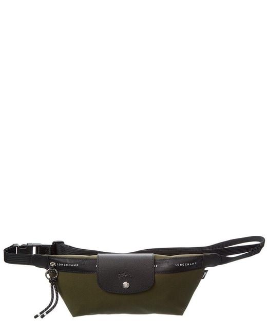 Longchamp Black Le Pliage Energy Medium Canvas Belt Bag