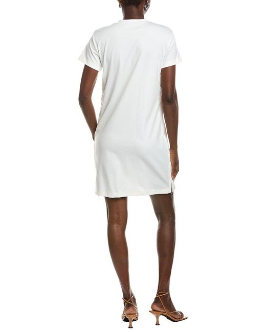 Gracia White Side Pattern Shift Dress