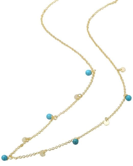 Genevive Jewelry Metallic Rachel Glauber 14K Plated Charm Necklace