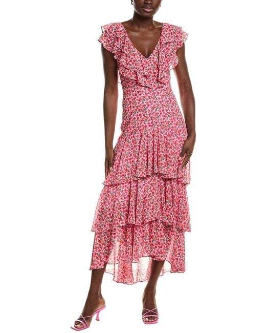 Wayf Red Maxi Dress