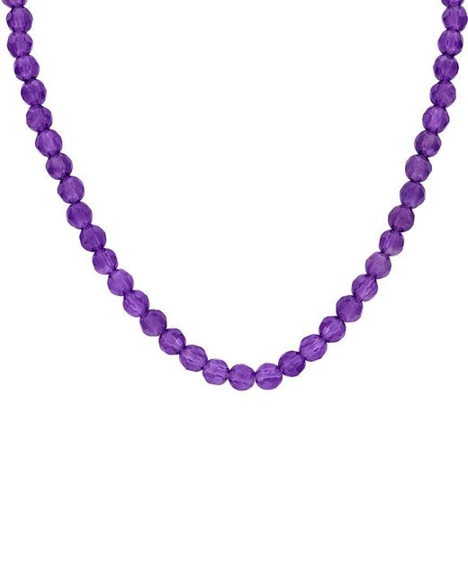 Rina Limor Metallic 14.95 Ct. Tw. Amethyst Bead Necklace