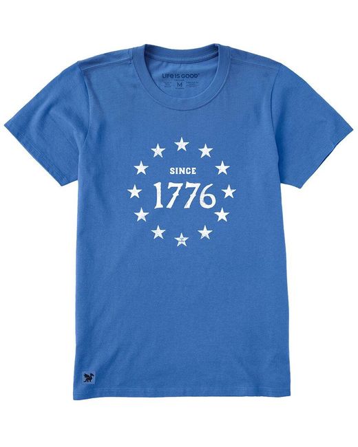 Life Is Good. Blue Crusher Lite T-Shirt