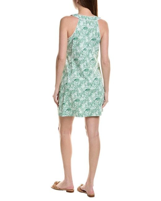 Tommy Bahama Blue Aubrey Forte Fronds Islandzone Mini Dress