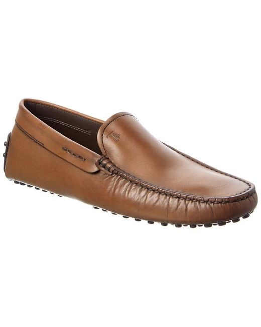 Tod's Brown Leather Loafer for men