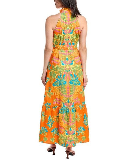 FLORA BEA NYC Yellow Fawn Maxi Dress
