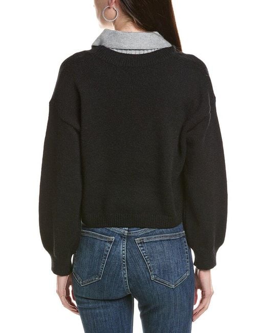 Line & Dot Black Lowen Sweater