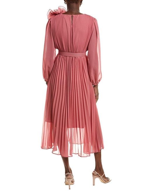 BURRYCO Red Printed Maxi Dress