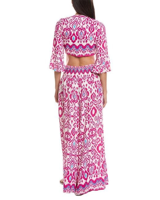 ANNA KAY Pink 2Pc Honolulu Top & Pant Set