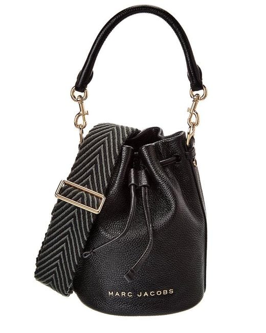 Marc Jacobs Black Leather Bucket Bag