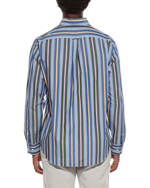 J.McLaughlin Blue Club Woven Shirt for men