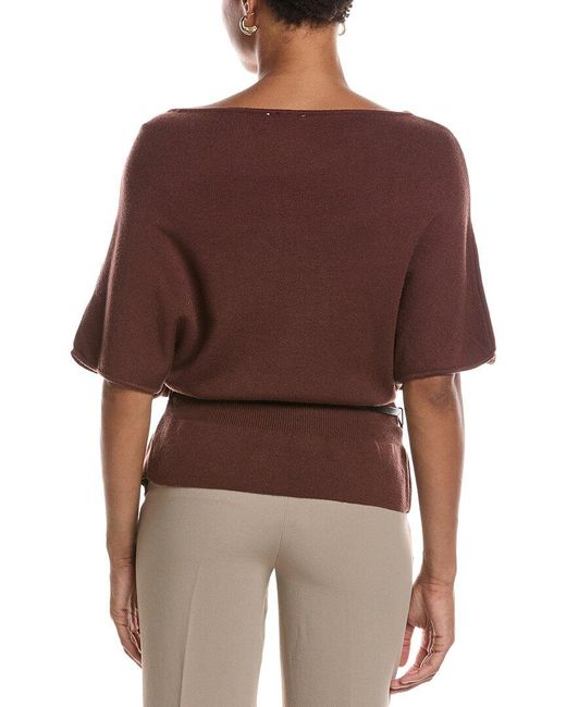 Estellina Brown Knit Top