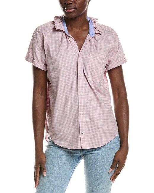 J.McLaughlin Red Quarantini Blouse