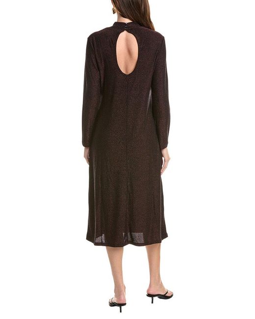 Johnny Was Black Petite Jewell Midi Dress