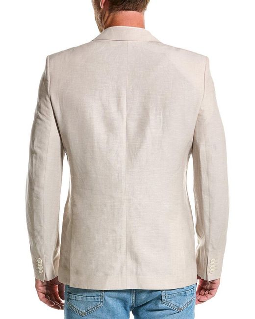 Ted Baker Natural Lancej Slim Fit Linen & Wool-blend Blazer for men